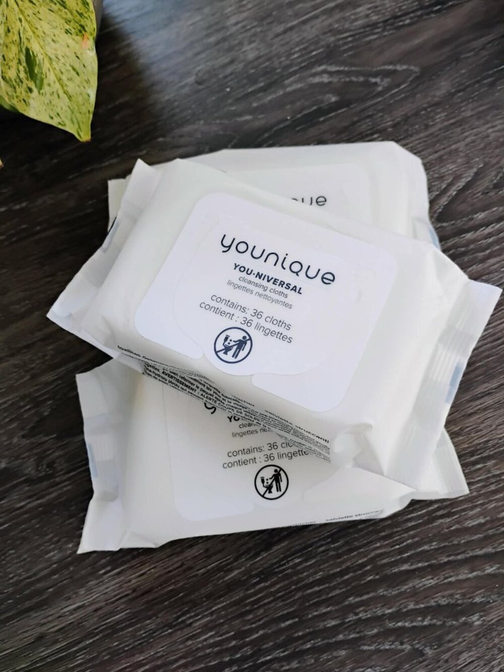 New 3 pack Younique YOU·NIVERSAL Cleansing Cloths (36ct each)